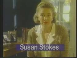 ["In Susan B. Stokes' 1994 presidential campaign ad, she criticizes her opponent, Mike Ward, for alleged corruption and contrasts this with her record of integrity. Scenes show Ward defending himself amidst accusations, while Stokes emphasizes her commitment to political reform, underlining her own attendance record and dedication to truth over political gamesmanship."]
