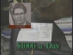 ["In the 1994 political ad for Democratic candidate David C. Adkisson, Congressman Ron Lewis is humorously depicted as \"100% pure pork,\" satirizing his excessive spending on taxpayer-funded mailings. The ad features various scenes, including visuals of Lewis with piles of mail and experts showcasing evidence of his wasteful expenditures, comparing his spending with others and emphasizing the misuse of taxpayer dollars."]