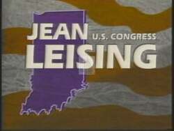 ["In her 1994 presidential campaign ad, Republican Party candidate Jean Leising stands resilient and hopeful in various farm settings, projecting strength, leadership, and family values. Surrounded by children and thriving crops, she symbolizes determined leadership and a promising future, solidifying her image as a widow, farmer, and inspiring senator."]