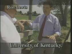 ["In Ron Lewis's 1994 presidential campaign ad, the Republican candidate is depicted among Kentucky landscapes, emphasizing his rural Kentucky roots and strong local values. Throughout varied scenes, Lewis speaks passionately at rallies, interacts meaningfully with community members, and stands confidently in farm fields, demonstrating his commitment to the community and agricultural heritage. Each segment showcases his approachability and dedication to public service."]
