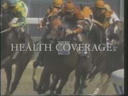 ["In a dynamically charged 1994 campaign ad, Democratic presidential candidate Landis Jones is depicted energetically outpacing his rivals among a line-up of Congressional candidates. The ad emphasizes Jones' advocacy for progressive policies, focusing on universal health care, education reform, and women's rights, while positioning him as a passionate, forward-thinking leader dedicated to substantial policy changes."]