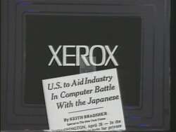 ["In a 1994 political TV ad, Democratic candidate Louise McIntosh Slaughter focused on bolstering American technology industries. The ad showcased Slaughter in various high-stakes meetings and discussions, confidently negotiating and securing major technology contracts and partnerships aimed at reviving U.S. competitiveness globally, particularly against Japanese firms, and emphasizing her commitment to American innovation and economic leadership."]