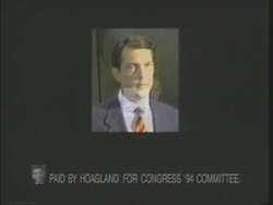 ["In the 1994 political ad by Democratic Party candidate Peter Hoagland, the central theme is the irresponsible absenteeism of Republican opponent John Christensen. Throughout the video, Christensen is depicted as disengaged and indifferent, with various scenes emphasizing his poor voting record and extreme views, highlighting his unreliability and political apathy."]