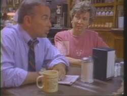 ["In his 1994 presidential campaign ad, Republican John Greg Ganske promotes himself as a champion of fiscal responsibility and political reform. Throughout various scenes, Ganske speaks confidently at a podium, directly to the camera, and against patriotic backdrops, pledging to push for tax stabilization, reduced government spending, term limits, and a balanced budget in Congress."]