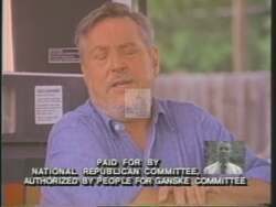 ["In the 1994 political ad for John Greg Ganske, multiple scenes at a gas station show a distressed man blaming Congressman Neal Smith for high fuel prices and financial strain due to Smith's taxation policies. The man passionately discusses the economic impact Smith's decisions have on his family, emphasizing Smith's tax votes."]