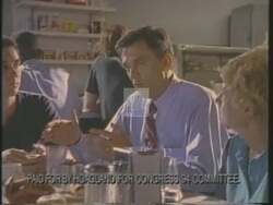 ["In a 1994 political TV ad, Democratic candidate Peter Hoagland confronted his opponent John Christensen's misleading claims about fiscal issues. The ad featured debate clips where Hoagland defended his record on deficit reduction and criticized Christensen���������s tax policies affecting the middle-class unfavorably. The ad emphasized Hoagland���������s fiscal responsibility and alignment with middle-class interests, contrasting with Christensen's approach favoring the wealthy."]