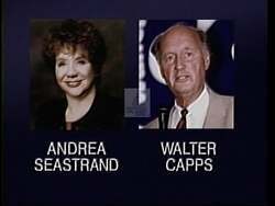 ["The 1994 Walter H. Capps political TV ad emphasizes his key differences with opponent Andrea Seastrand, focusing on abortion, campaign financing, and environmental policies. Capps is portrayed as a pro-choice, ethical candidate who rejects corporate funding, particularly from oil and tobacco, aligning himself with campaign finance reform and environmental advocacy."]