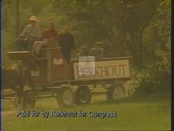 ["The 1994 political TV ad for Republican candidate Jan Burkhardt highlights his staunch opposition to tax increases and strong advocacy for term limits. Portrayed as trustworthy and relatable, Burkhardt emphasizes reform, accountability, and fair political practices, critiquizing his opponent's policies while positioning himself as a principled choice for Congress."]