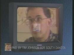 ["In a 1994 political ad, Democratic candidate Timothy Peter (Tim) Johnson focuses on the inconsistencies of opponent Yon Burkhout. The ad showcases Burkhout's shifts from advocating full drug legalization to a more conservative stance during his congressional campaign, highlighting his changes through public speeches and debates to question his reliability."]