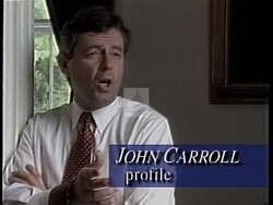 ["In a 1994 campaign ad, Republican John Carroll confidently showcases his leadership qualities and vision for Congress. The ad features various scenes of Carroll engaging with supporters, speaking at rallies, and discussing reforms, all aimed at underlining his dedication and capability to represent his constituents effectively."]