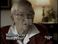 ["In a 1994 political TV ad, Independent Party candidate Bernie Sanders is depicted through the voices of various supporters who emphatically trust and endorse his responsive and understanding approach to their concerns. Scenes show enthusiastic endorsements and portray Sanders as a leader attentive to his constituency's needs, poised to represent them effectively in Washington."]