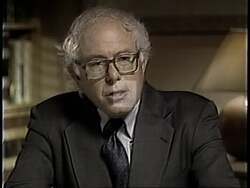 ["In his 1994 presidential campaign ad, Independent candidate Bernie Sanders fervently advocates for workers' rights, vigorously declaring his unwavering loyalty to working-class interests over those of the wealthy. Throughout the ad, he passionately addresses large crowds, consistently emphasizing his 100% pro-worker voting record, all against a backdrop of American flags. Note: Bernie Sanders did not run for president in 1994; he ran in the Democratic primaries in 2016 and 2020. However, I created"]