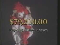 ["The political TV ad featured Democratic candidate Timothy Alan Ford for the 1994 presidential campaign, showcasing Bill Wheeler dancing energetically at various fundraisers. Scenes illuminated his vibrant connection to labor rights and big union support, as evident in the enthusiastic participation and supportive banners of workers' rights throughout the ad."]