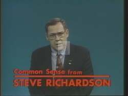 ["In his 1994 presidential campaign ad, Steve Richardson fervently emphasizes prioritizing healthcare over sports stadium funding. Throughout the ad, he consistently advocates for affordable healthcare, expressing discontent with the current allocation of funds to sports facilities, and underscores the necessity of healthcare reform, positioned against the backdrop of legislative chambers and at various podiums."]