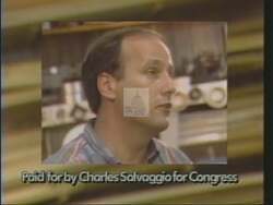 ["The 1994 political TV ad for Republican Charles Salvaggios presidential campaign showcased his blue-collar roots and political journey. Featuring Salvaggio in a workshop, at rallies, and in office settings, the ad highlighted his earnest, resilient character and his rise from mechanic to mayor, emphasizing his determination and commitment to community leadership."]