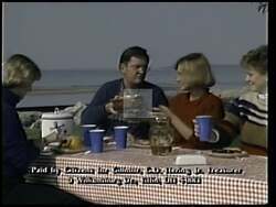 ["The 1988 political TV ad for Republican candidate Paul Eugene Gillmor heavily focuses on his dedication to environmental conservation. Throughout the ad, Gillmor is repeatedly shown in serene lake settings, symbolizing and discussing his commitment and legislative actions toward environmental preservation. His reflective and determined demeanor underscores his serious commitment to the issue."]