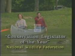 ["In the 1988 Republican Party campaign ad, Paul Eugene Gillmor focused on the issues of misleading political information. Depicting a frustrated individual holding deceptive political content, the ad positioned Gillmor as a direct and assertive figure, illustrated through a charged debate scene with his opponent Tom Murray."]