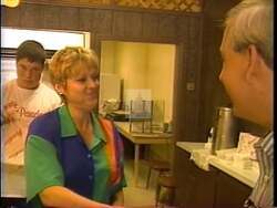 ["In the 1992 political TV ad, Republican candidate Bill Price energetically campaigns for a congressional seat in Oklahomas 5th District. Amidst crowded and vibrant events, Price connects with diverse and enthusiastic voters, discussing the need for change and reform in Congress. The ad portrays a positive, change-driven atmosphere with voters rallying behind Price."]