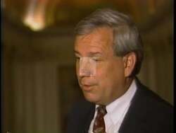 ["In the 1992 campaign ad, Republican Bill Price confidently advocates for substantial political and fiscal reforms, speaking assertively before energetic, supportive crowds at various rallies. Framed by American flags and campaign banners, Price emphasizes the urgency of legislative and economic change, aiming to instill hope and drive transformation in Congress."]