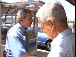 ["The 1992 presidential campaign ad for Republican Bill Price features him passionately addressing various crowds across Oklahoma, emphasizing his commitment to fiscal responsibility and reducing federal spending. He showcases his determination by referencing his successful fight against local corruption, positioning himself as a reformer who will safeguard future finances and promote responsible governance."]