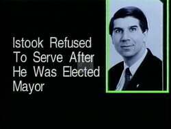 ["The 1992 political TV ad for Democratic Party candidate Laurie Williams strategically highlights the inconsistencies and failed leadership of her opponent, Ernest Istook. Through a series of scenes featuring Istook's unsatisfied expressions and contrasting texts, the ad critiques his reliability and contrasts it with Williams confident, consistent stance. Williams is portrayed as the reliable choice for leadership, emphasizing integrity and effectiveness."]