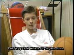 ["In her 1992 presidential campaign ad, Democratic candidate Laurie Williams emphasizes the need for fiscal responsibility and prioritizes education. She passionately discusses the national debt and its impact on future generations, advocating for responsible government spending to secure children's futures. The ad showcases Williams' commitment to creating policies that benefit future Americans."]