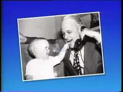 ["The 1990 political TV ad for Democratic Party candidate Robert Samuel Kerr showcases his approachable and confident demeanor through a series of scenes where he engages enthusiastically with diverse groups of voters at campaign rallies, local factories, and community gatherings. He emphasizes trust, leadership, and his commitment to local economic growth, rallying support with his campaign slogan visible in multiple settings."]