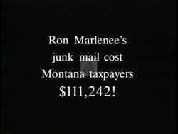 ["The 1992 political TV ad for Democratic candidate John Patrick (Pat) Williams features stark imagery of environmental neglect in Montana, directly attributing the issue to Congressman Ron Marline. The ad showcases overflowing paint cans in natural and urban settings, symbolizing wastefulness and pollution. Scenes include angry locals and disheartened voters, highlighting public dissatisfaction with Marline's environmental policies."]
