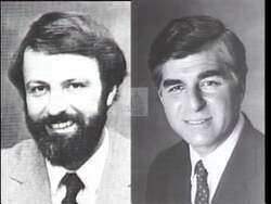 ["In Doug Carl's 1988 campaign ad, Mike Dukakis and Dave Bonior are depicted negatively, criticized for having similar policies which the ad implies are detrimental. The ad utilizes negative imagery and text aimed at portraying Carls opponents unfavorably while emphasizing ideological contrasts purportedly favorable to Carl."]