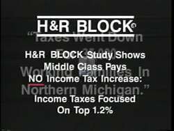 ["In the 1994 presidential campaign ad for Democratic Party candidate Bart T. Stupak, various scenes address misleading claims by an opponent named Ziegler. Ziegler wrongly asserts that Stupak plans to raise taxes universally, though the policy targets only top earners. The video includes images of graphs, public speeches, and debates, emphasizing the truth about Stupak's tax policy, which benefits the middle class while impacting wealthier individuals."]