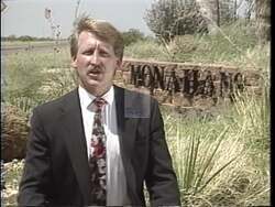 ["In a 1994 political TV ad, Mayor David Cutbirth, a lifelong Democrat from Monahans, criticizes a trial lawyer turned congressional candidate, accusing him of negatively impacting the community through litigation. Emphasizing the detrimental effects, Cutbirth endorses Republican Congressman Henry Bonilla, highlighting their aligned interests for a better community and governmental accountability."]