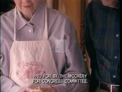 ["In the 1994 political TV ad for Republican candidate Jim McCrery, various scenes depict concerned elderly citizens engaging with McCrerys healthcare-focused messages. The ad portrays McCrery addressing healthcare concerns to attentive groups and individual elderly viewers, who respond positively to his emphasis on personal choice and representation in healthcare."]