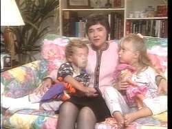 ["Sue Myrick's 1996 presidential campaign ad focuses on a promising future for the next generations. Featuring her grandchildren, Jake and Savannah, smiling in natural settings, the ad emphasizes Myrick's dedication to family, education, and safety, positioning her policies as beneficial for future family and community well-being."]