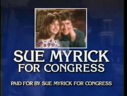 ["In the 1996 political TV ad for Republican Party candidate Sue Myrick, a grandmother educates her young granddaughter, Mandy, on the complexities of the U.S. national budget and debt. Through a series of home-based discussions, she explains the financial implications of an unbalanced budget, underscoring the urgency of fiscal responsibility and balanced budgeting to avoid future high taxes."]
