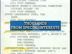 ["The 1996 political TV ad for Republican candidate Andrea H. Seastrand criticizes her opponent Walter Capps for inconsistency in campaign finance reform and acceptance of PAC money. Through multiple scenes of Capps dancing, the ad emphasizes his perceived hypocrisy and unreliability, contrasting it with Seastrands image as a trustworthy, promise-keeping candidate."]