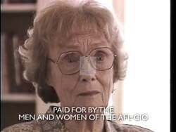 ["This 1996 political TV ad for Democratic candidate nan Anti-Andrea Seastrand focuses on concerns about Medicare coverage, depicting various elderly individuals and couples grappling with healthcare costs and potential policy changes. The scenes portray worry over out-of-pocket expenses, dependency on Medicare, and the impact of political decisions, intensifying viewers' emotional connections to the issue."]