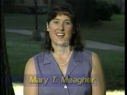 ["In her 1996 political ad, Anne Meagher Northup leveraged the Olympic triumphs of her sister, Mary T. Maher. Featuring Mary smiling broadly with Olympic medals, American flags, and scenes of her Olympic achievements, the ad portrays a strong patriotic appeal. Mary commends Anne, linking Olympic success to political competence."]