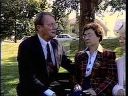 ["In the 1996 presidential campaign ad, Republican candidate Jim Bunning fervently pledges to protect Medicare and Social Security, emphasizing unyielding support and protection for seniors. Throughout the ad, Bunning addresses various audiences, underlining his commitment to senior citizens benefits. Scenes include Bunning speaking at a podium and interacting with seniors, reinforcing his focused dedication."]