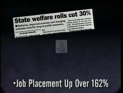 ["In the 1996 campaign ad for Democratic candidate Lee Herbert Hamilton, various politicians including Dan Quayle and Dan Coats advocate for the national adoption of Indiana's welfare reforms. The reform is portrayed as a success, emphasizing work encouragement and family unity, aiming to reduce dependency and increase self-sufficiency across the country."]