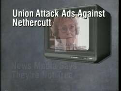 ["In his 1996 campaign ad, Republican candidate George R. Nethercutt, Jr. earnestly addresses and refutes misleading claims made against him in political advertisements. He emphasizes his commitment to honesty and transparency in governance, backing his responses with media critiques to strengthen his defense against the negative attacks. The ad concludes with Nethercutt pledging to uphold truthful communication in politics."]