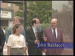 ["In his 1996 presidential campaign ad, Democratic candidate John Elias Baldacci connects with Maine workers, emphasizing economic growth and job creation. Scenes of Baldacci engaging with factory employees and addressing diverse crowds highlight his dedication to supporting local industries and enhancing economic opportunities across the state."]