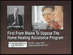 ["The 1996 political TV ad for Democratic candidate Tom Allen targeted his opponent Jim Longley's legislative record. It presented infographics and scenes depicting Longley as inconsistent and harmful, especially focusing on his votes against social and environmental programs. Contradictions between his promises in Maine and actions in Washington were highlighted, portraying Longley as two-faced and detrimental to Maine's welfare and environmental interests."]