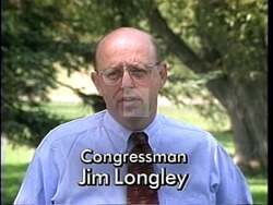 ["In the 1996 political TV ad for Republican James Bernard Longley, various scenes poignantly depict the challenges faced by veterans, focusing on a familys emotional struggle as an elderly veteran is repeatedly shown being carried on a stretcher. The ad emphasizes Longleys dedication to improving veterans' healthcare, showcasing family members recounting personal stories underlining the veteran's hardships and the need for comprehensive healthcare reform."]