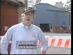 ["In his 1996 presidential campaign ad, Democratic candidate John Elias Baldacci emphasizes his connection to local businesses and the working-class population of Maine. Scenes show Baldacci engaging with workers at manufacturing plants and local businesses, underlining his commitment to economic support. He speaks at a podium, surrounded by supportive workers, highlighting his leadership qualities and attention to job creation."]