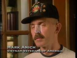 ["In the 1996 presidential campaign ad, Republican Jon Lynn Christensen showcases his commitment to veterans and senior citizens. The ad repeatedly depicts him engaging with veterans, illustrating respect and dedication through his interactions at various community and outdoor events. Christensen is portrayed as a passionate, confident leader, fervently supporting veteran affairs and Social Security, often seen addressing crowds at rallies, with American flags and veterans prominently in the backdrop, emphasizing his patriotic and committed image."]