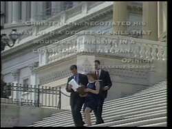 ["In a powerful 1996 political TV ad, Republican Party candidate Jon Lynn Christensen passionately advocates for Impact Aid funding. The ad depicts Christensen in various settings, including budget meetings and congressional debates, where he demonstrates leadership and determination in fighting for educational funding, emphasizing his commitment and resolve. This showcases his assertive stance against party lines and his focus on legislative advocacy."]