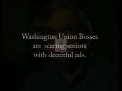 ["The 1996 political TV ad for Jon Lynn Christensen featured Don Kramer, a middle-aged union member and Democrat, along with various men expressing their dissatisfaction with negative campaigning. They criticized misleading political advertisements and discussed the impact of dishonest tactics on voter disillusionment, clearly feeling manipulated and misled."]
