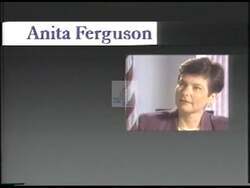 ["The 1992 campaign ad for Anita Perez Ferguson features her in various professional and campaign settings, vigorously advocating for comprehensive policy reforms. She emphasizes her commitment to governmental efficiency, economic, health, and educational reforms, and increased political accountability. Across numerous scenes, Ferguson is portrayed delivering passionate speeches about reshaping government and improving society."]