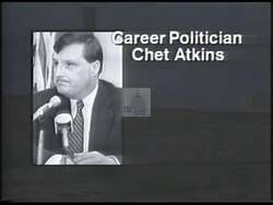 ["The 1992 political TV ad for Democratic Party Congressional candidate Marty Meehan features the bustling backdrop of Merrimack Valley, highlighting his enthusiastic rally speech. Portraying a confident image, Meehan criticizes incumbent Chet Atkins for neglecting the local area, positioning himself as a proponent of positive change for Congress."]