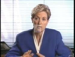 ["The 1992 political TV ad for Democratic Party candidate Karen Shepherd focuses intensely on advocating for term limits. Across various scenes, a politician passionately argues that term limits are essential for refreshing leadership and reducing career politicians in Washington, presenting term limits as a solution for a renewed political landscape."]